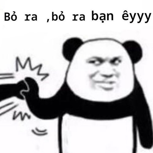 Meme gấu trúc - bỏ ra bạn ey