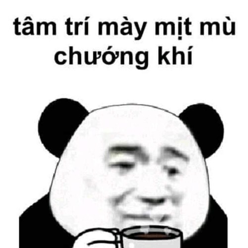 Meme gấu trúc - tấm trí mịt mù