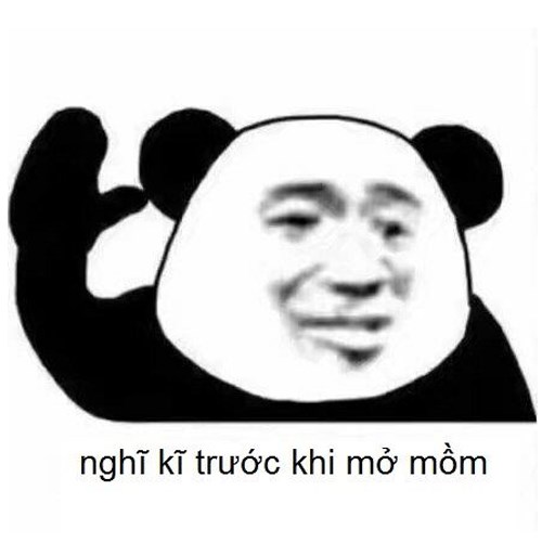 Meme gấu trúc - nghĩ kỹ trước khi mở mồm