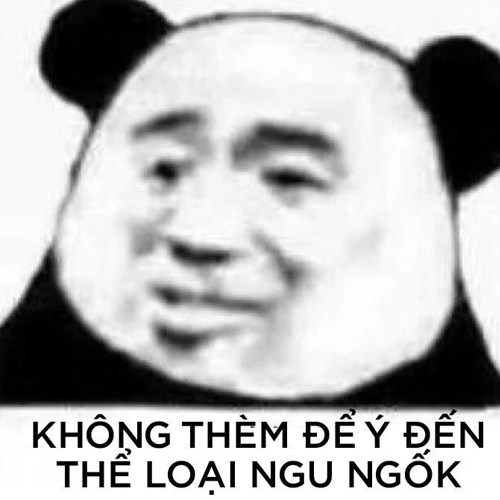 Meme gấu trúc - không thèm để ý