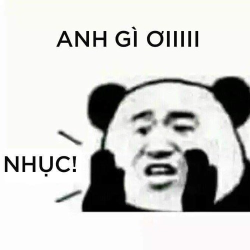 Meme gấu trúc -  nhục