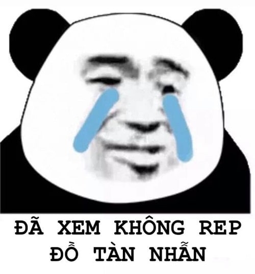 Meme: đã xem nhưng không rep, đồ tàn nhẫn