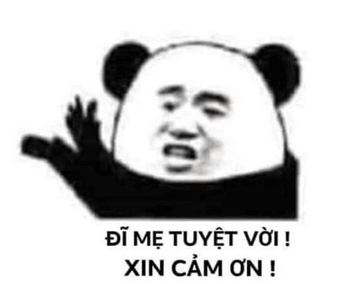 Meme: Đ* m* tuyệt vời! Xin cảm ơn!