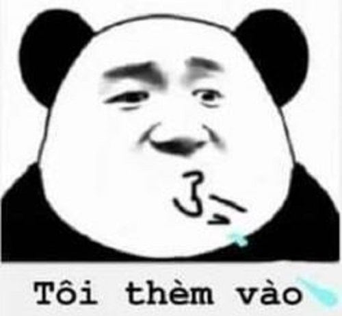 Meme gấu trúc: tôi thèm vào